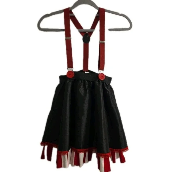Spirit Halloween Killer Clown Costume Child Girl Large 10-12 Goth Horror Creepy - Picture 5 of 9
